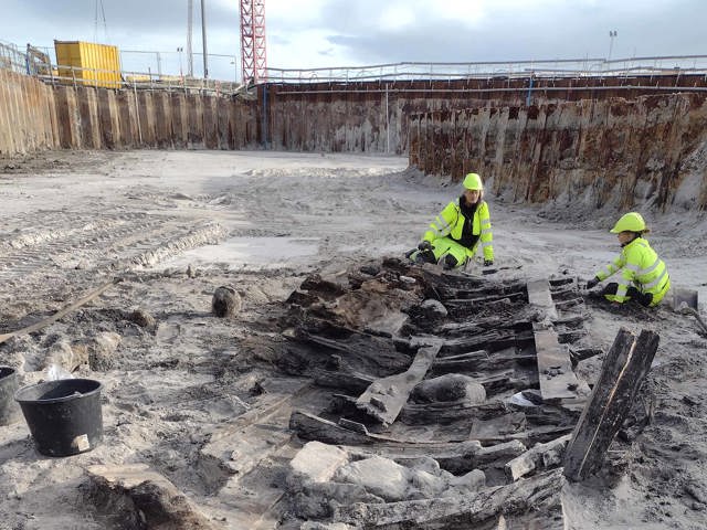 Fund af skibsrester på Søndre Havn