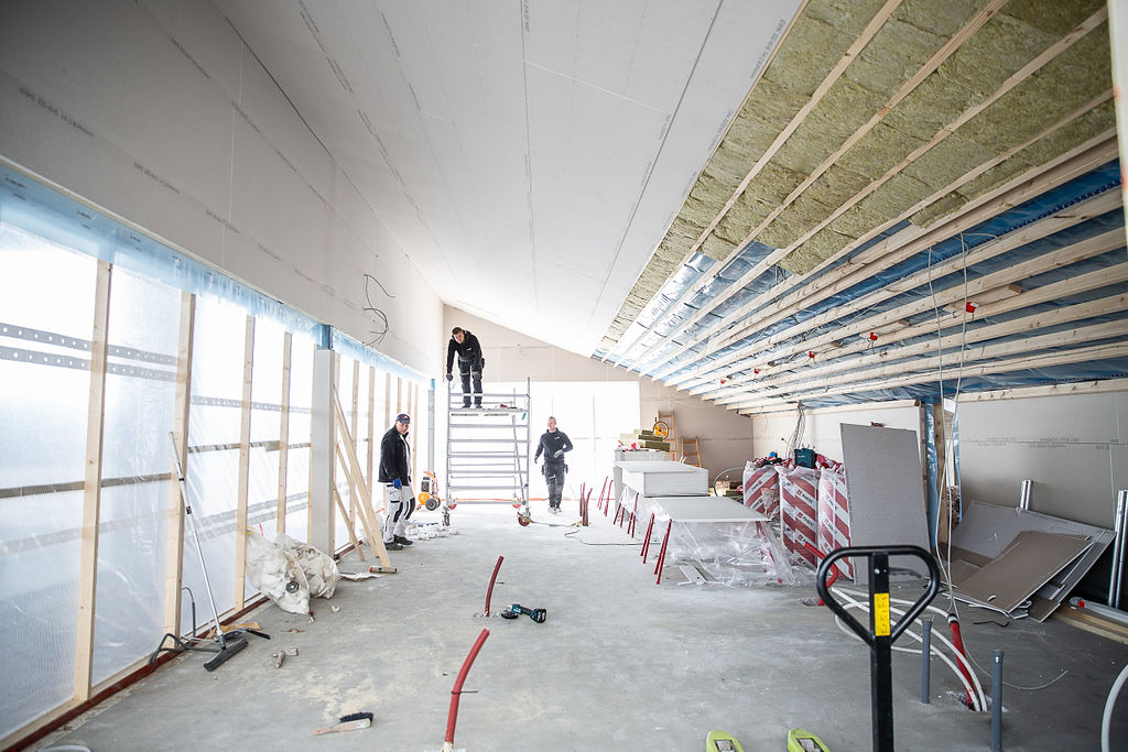 Arbejde i kiosken under Stationsbroen
