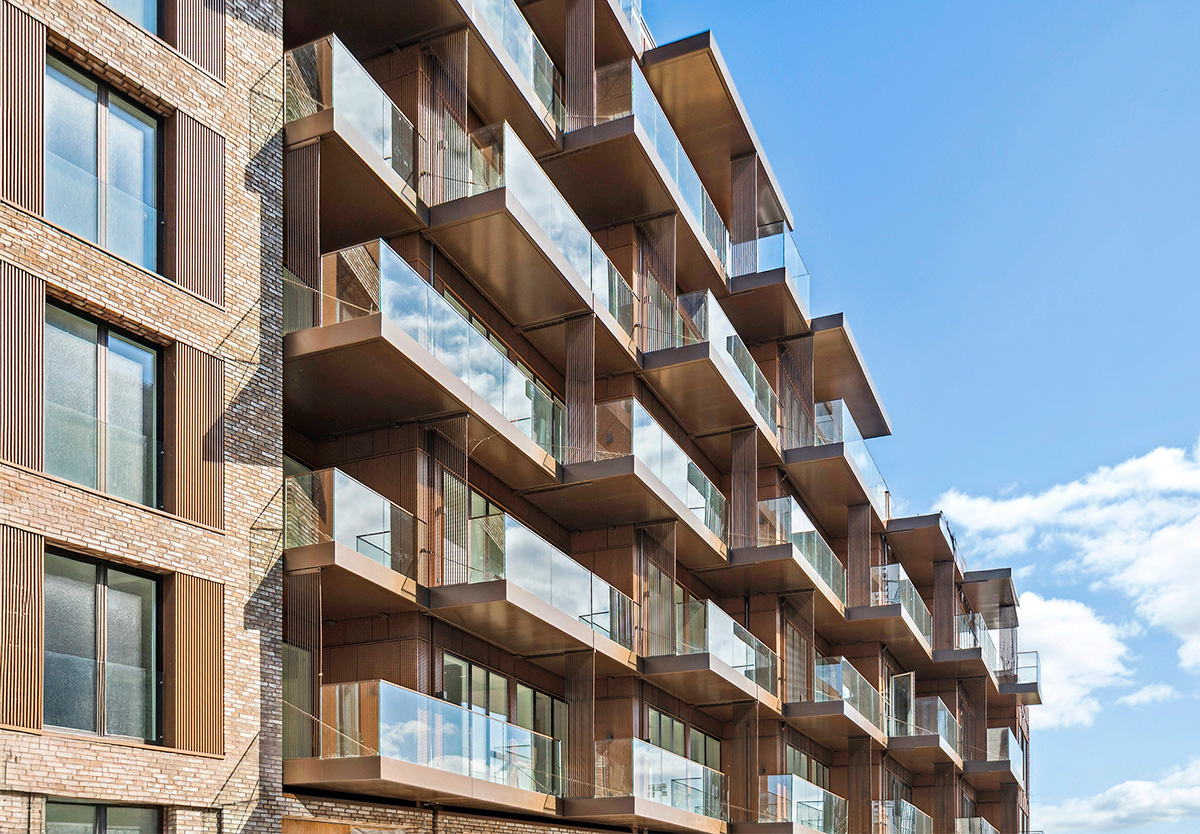 Gyldenløve Facade med altaner
